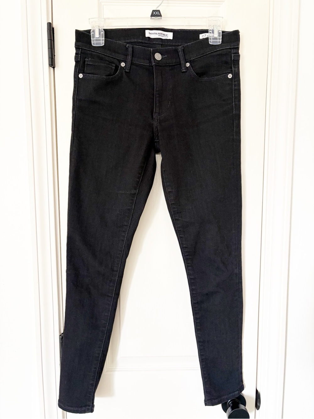 27 • banana republic Black High-Rise Skinny Ankle Jeans